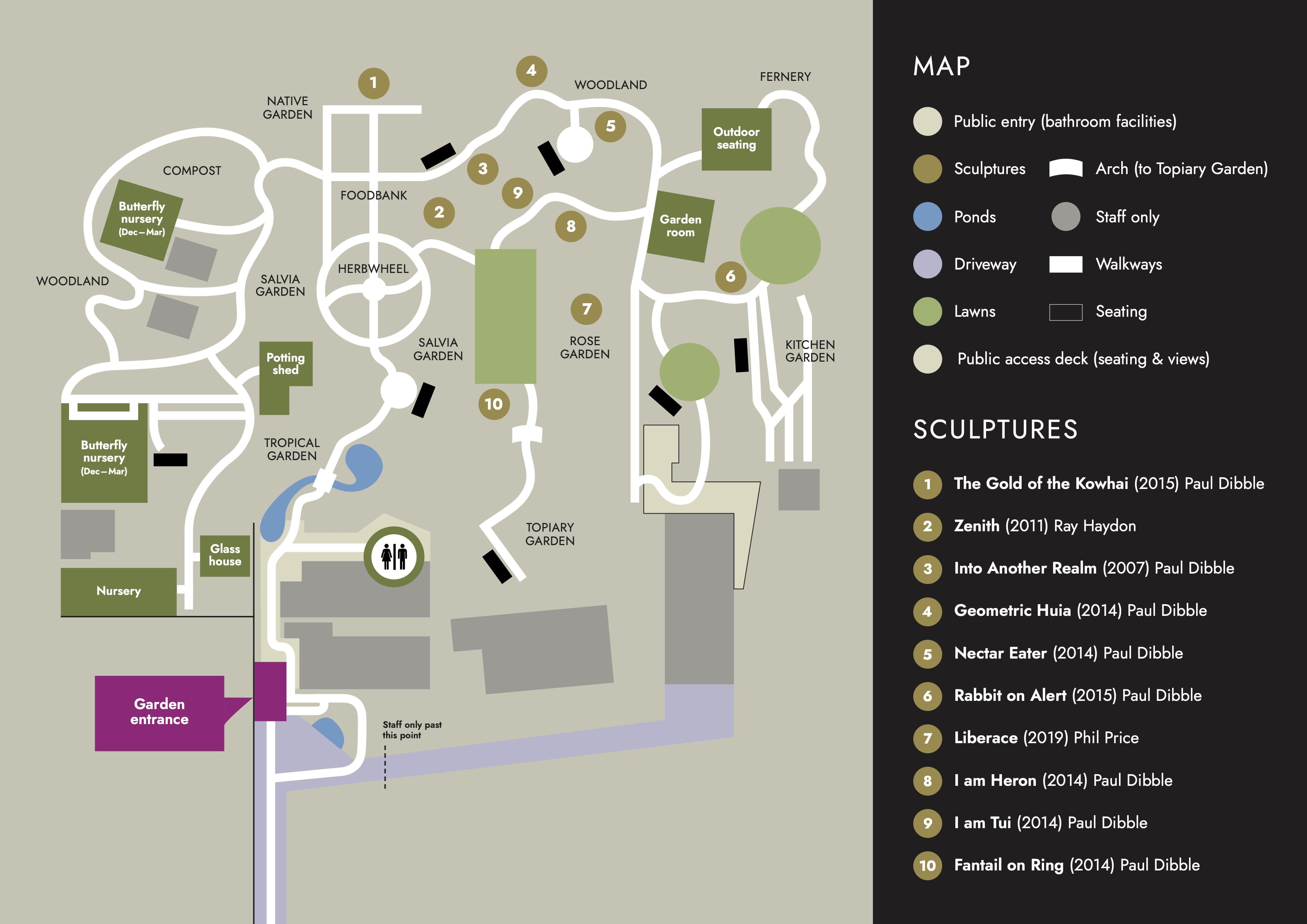 Sacred Blessing Sanctuary Garden map