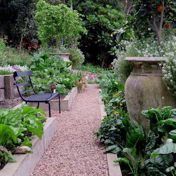 The garden's challenging coastal environment